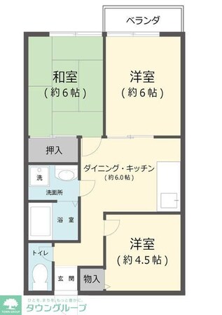 ガーデンプレイス弐番館の物件間取画像